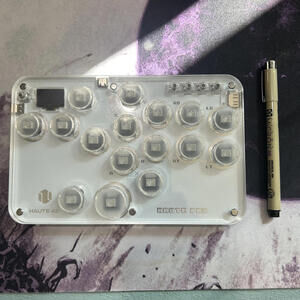 Haute Pro Transparent Mechanical Keypad hitbox leverless